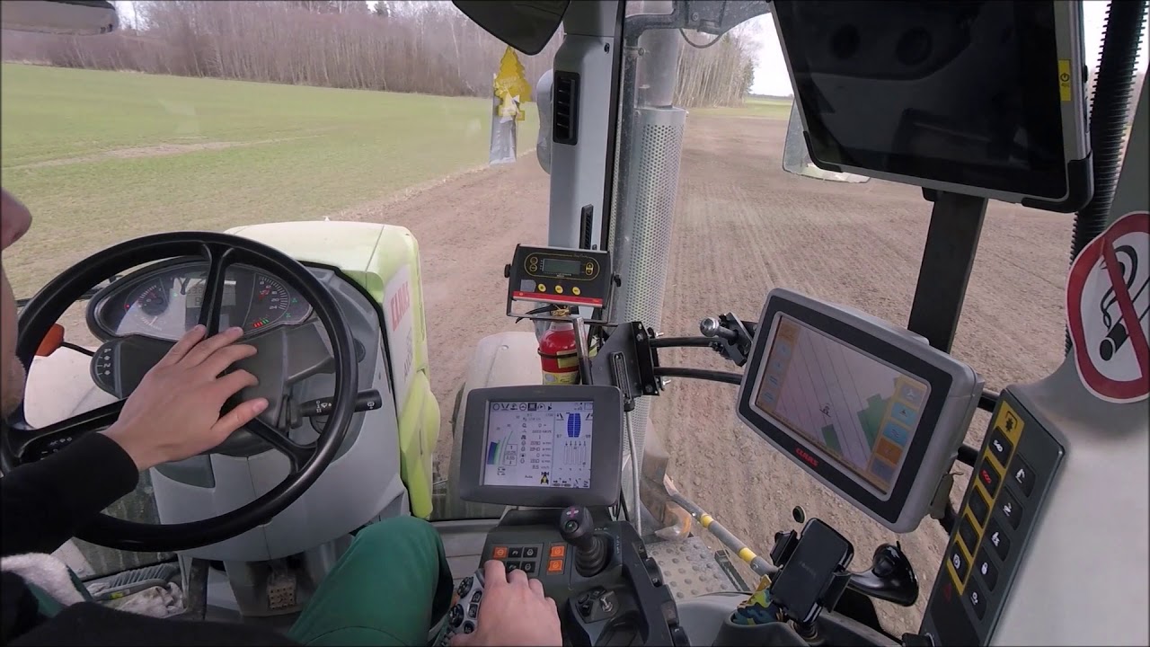 Lauku Pievelšana Pavasaris 2019. Claas Axion 850 & Väderstad Rexius 1020. [GoPro]