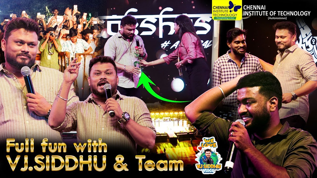 Full fun with @VjSiddhuVlog  team | TAKSHASHILA 2024 | CIT CHENNAI #takshashila24 #vjsiddhuvlogs