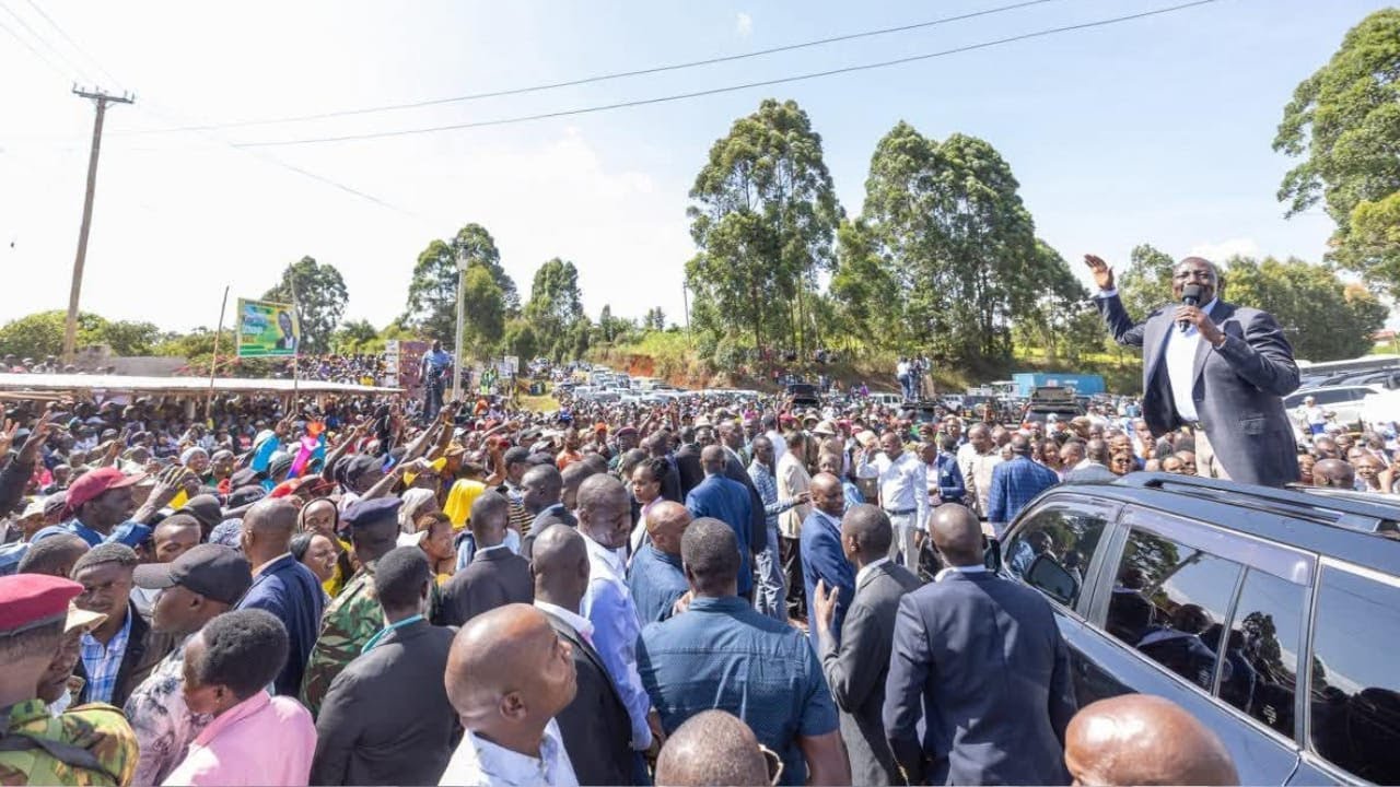 Live: Pres.Ruto Inspecting Development Projects in Makutano, Meru County
