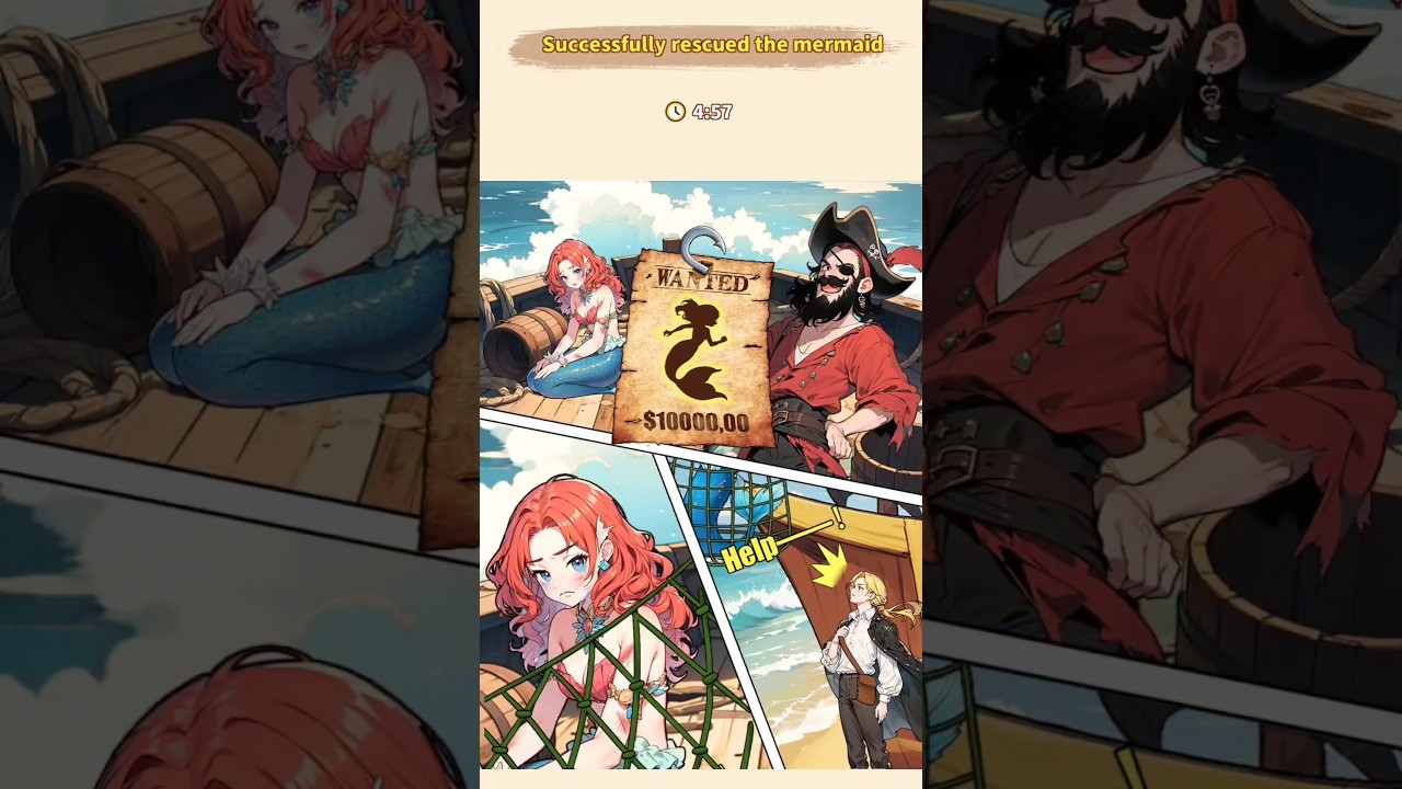 Brain Puzzle 2: Level 41 Rescue Mermaid #brainpuzzle #games #logicpuzzle #brainpuzzle2 #answer