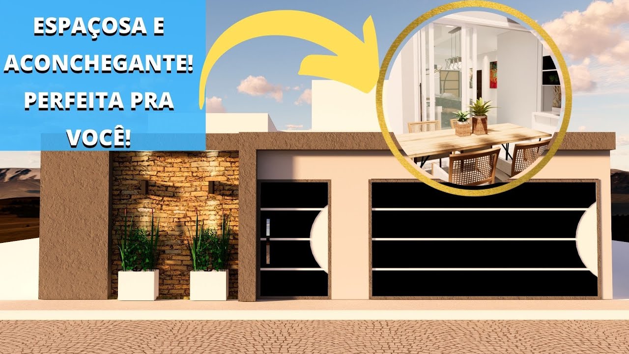 ✅CASA TÉRREA COM 3 QUARTOS 10X20 | ESPAÇOSA E ACONCHEGANTE |COM PISCINA!