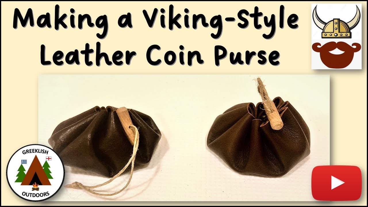 Making a Simple 'Viking Style' Leather Coin Purse