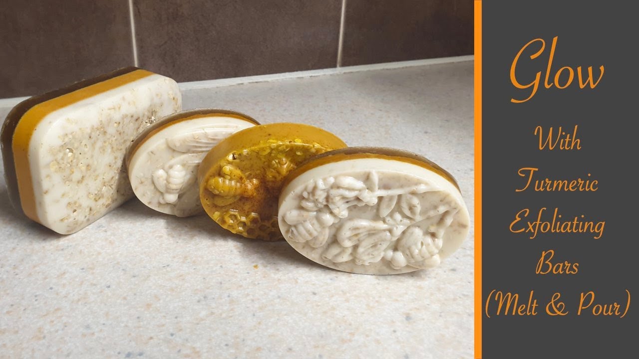 TURMERIC EXFOLIATING BARS FOR CLEAR, FLAWLESS & GLOWING SKIN | MELT & POUR|