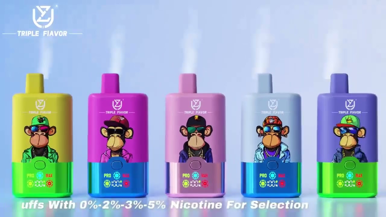 UZY Triple Flavor 60000 Puffs &ndash; 3-in-1 LED Display Disposable Vape