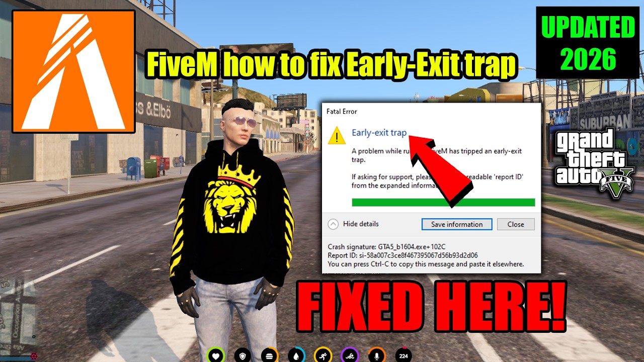 Как исправить ошибку раннего выхода в FiveM | Исправление фатальной ошибки FiveM в 2026 году