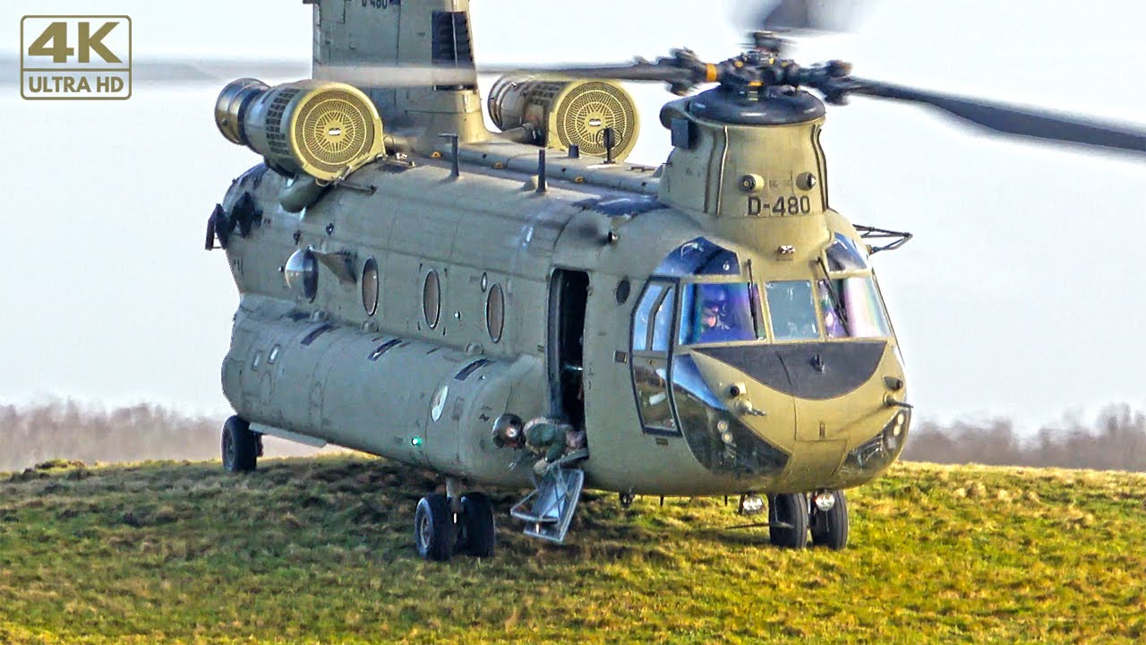 CH-47F Chinook training on THE SLOPES | Gilze-Rijen Air Base