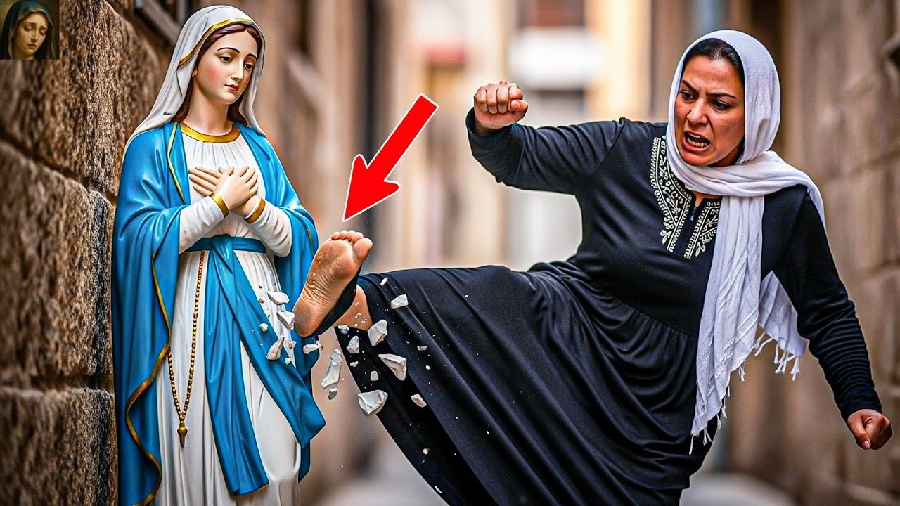 Musulmán ROMPIÓ la Estatua de la Virgen… y en la Noche Escuchó Su Voz