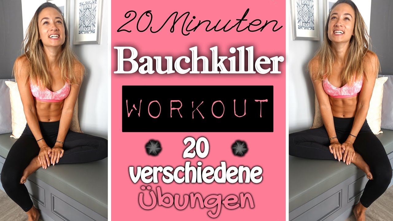 Bauchworkout ♥ Bauchmuskeltraining mit 20 unterschiedlichen Übungen ♥ Effektiv den Bauch trainieren