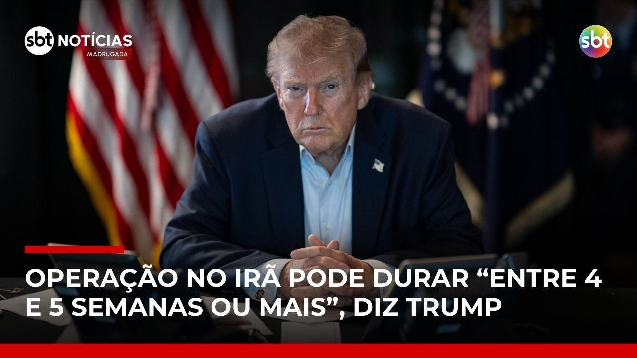 Trump diz que não descarta envio de tropas terrestres ao Irã | #SBTNotícias