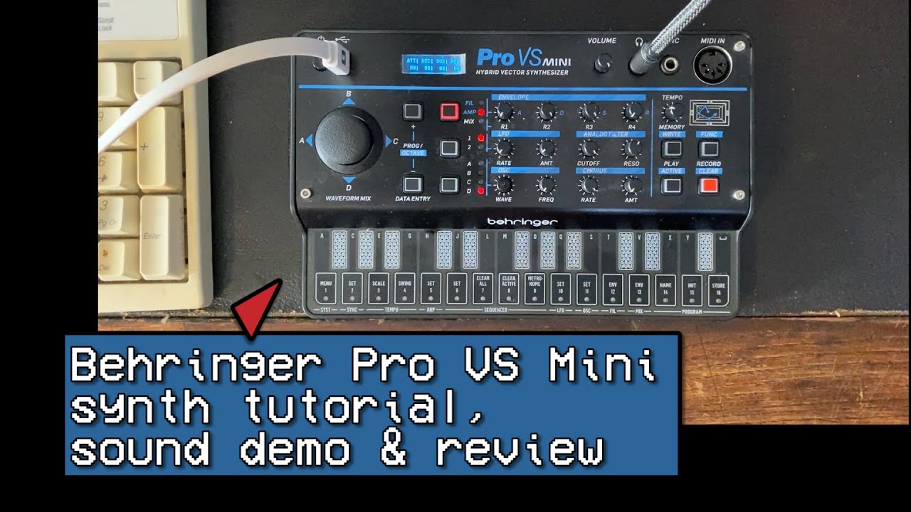Behringer Pro VS Mini synth tutorial, sound demo and review 🕹️💥 #synthesizer