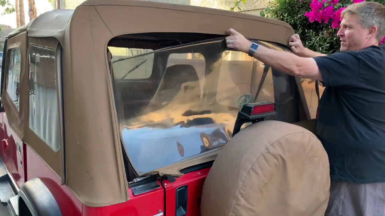 How to remove windows from a BesTop Jeep Soft Top