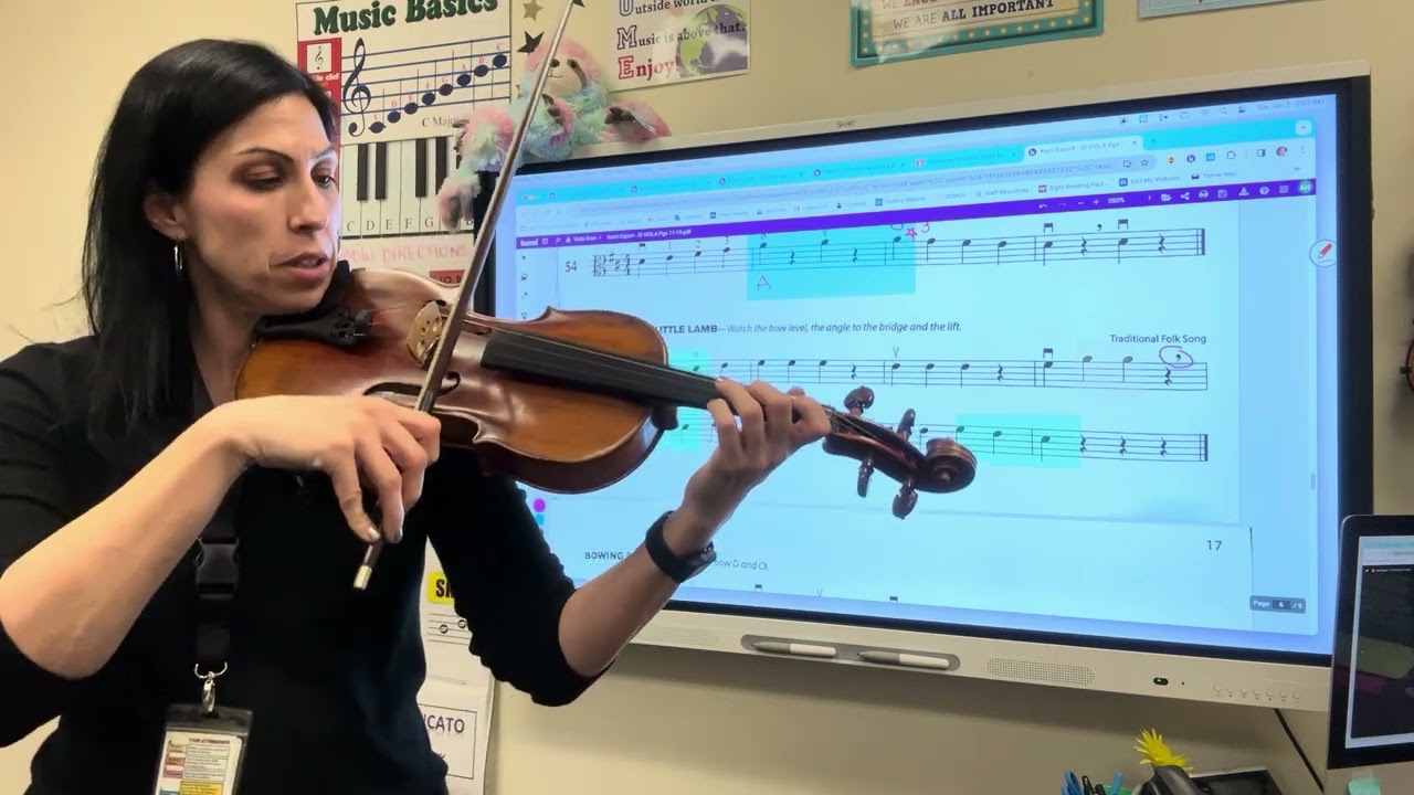 VIOLA - Mary Had a Little Lamb - Practice Video