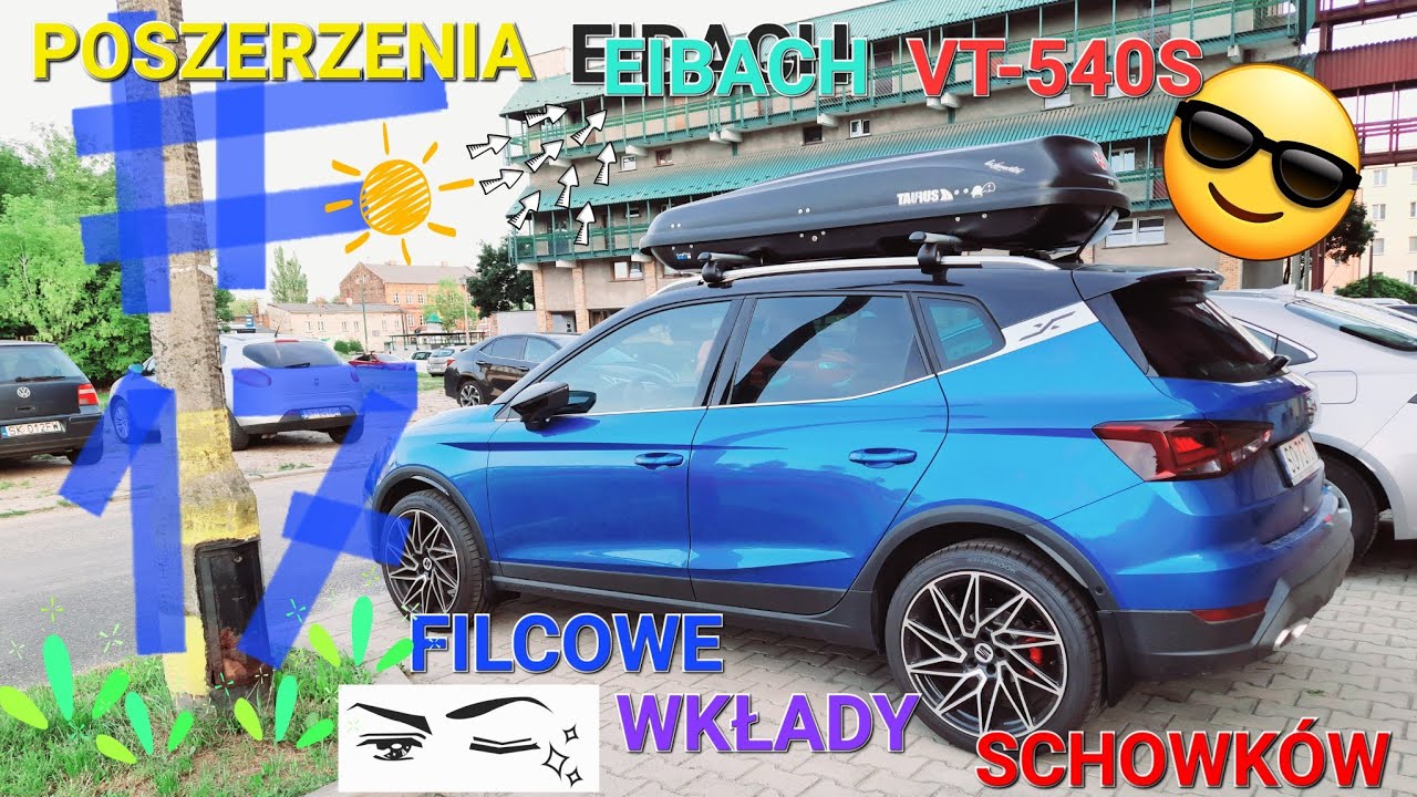 Poszerzenia/flary Eibach VT-540s i Epman do Seat Arona. Wyklejanie schowk&oacute;w filcem od STP vlog#17
