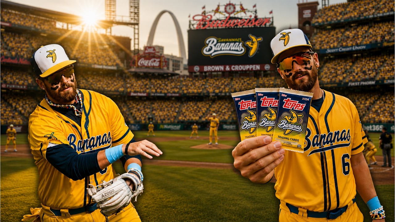 Trick Plays and Card Packs At Busch Stadium