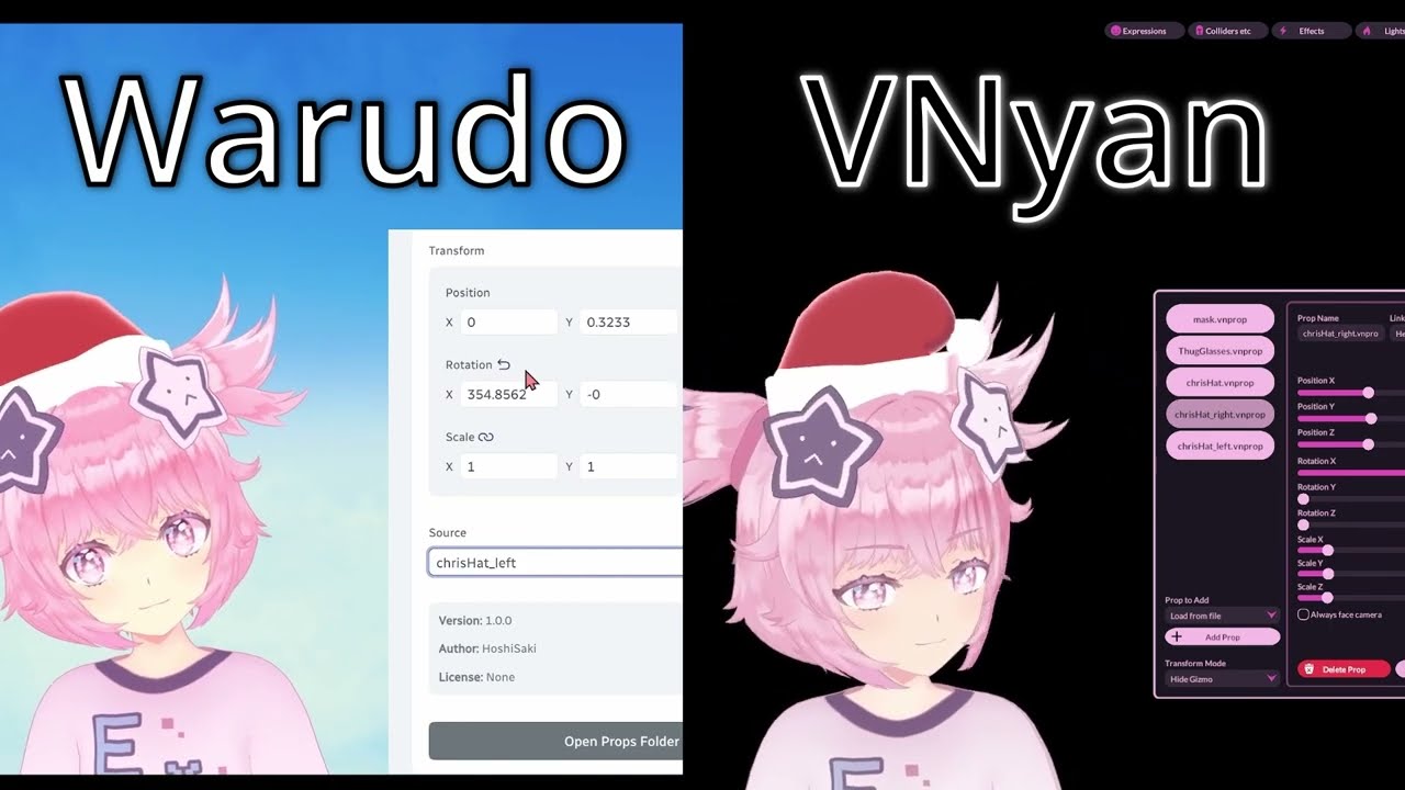 [Warudo][VNyan] Christmas Hat [item DL]