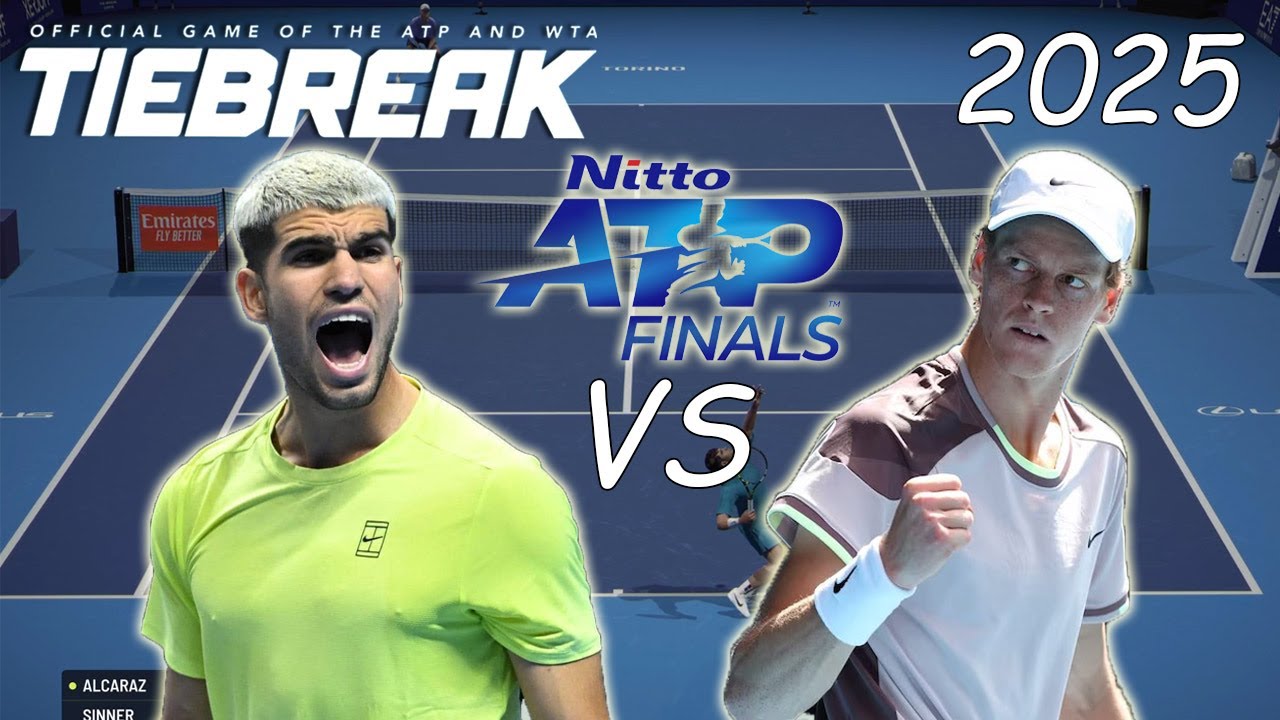 Tiebreak | Carlos Alcaraz VS Jannik Sinner Final Nitto ATP Finals 2025 Simulación | marratxiboy