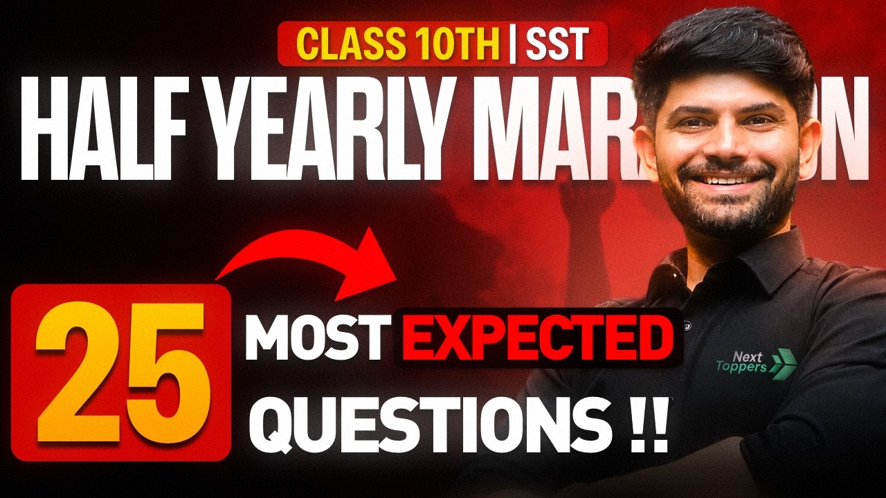 SST Class 10th - 25 Most Expected Questions 🔥 | Session 2026-27