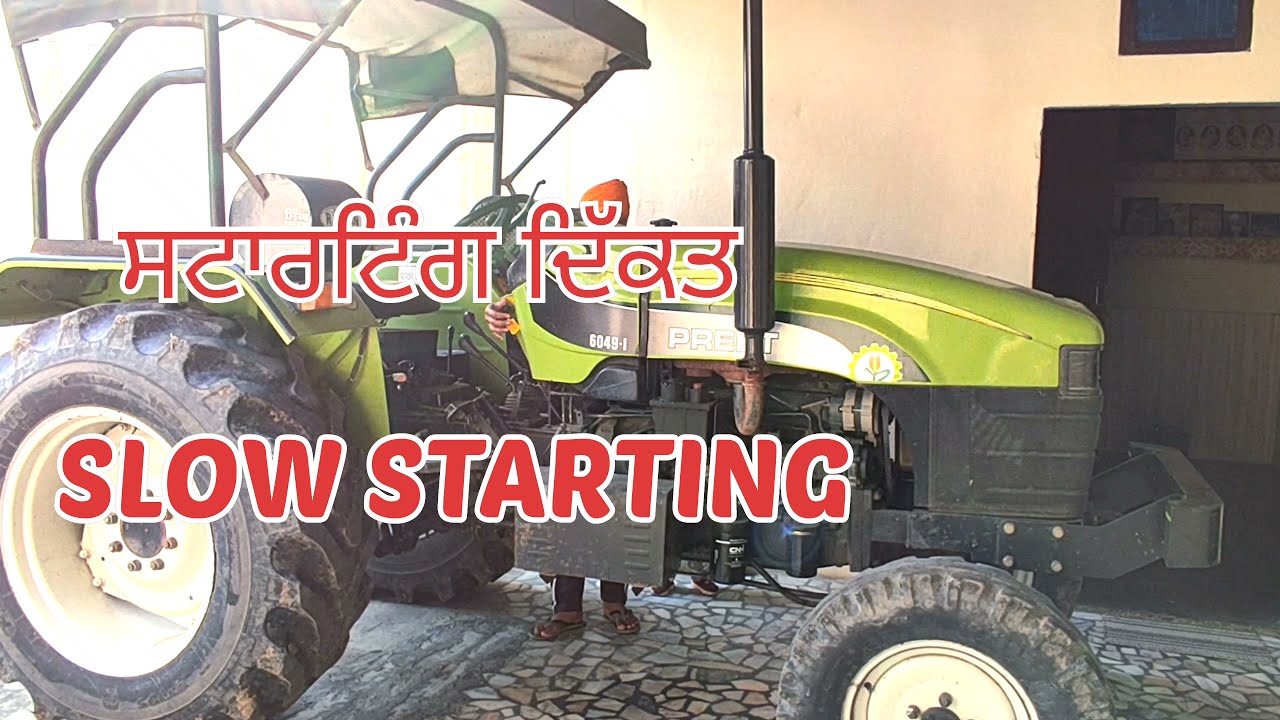 Tractor starting problem slow starting cleane your self starter if it takes rounds to start  tractor