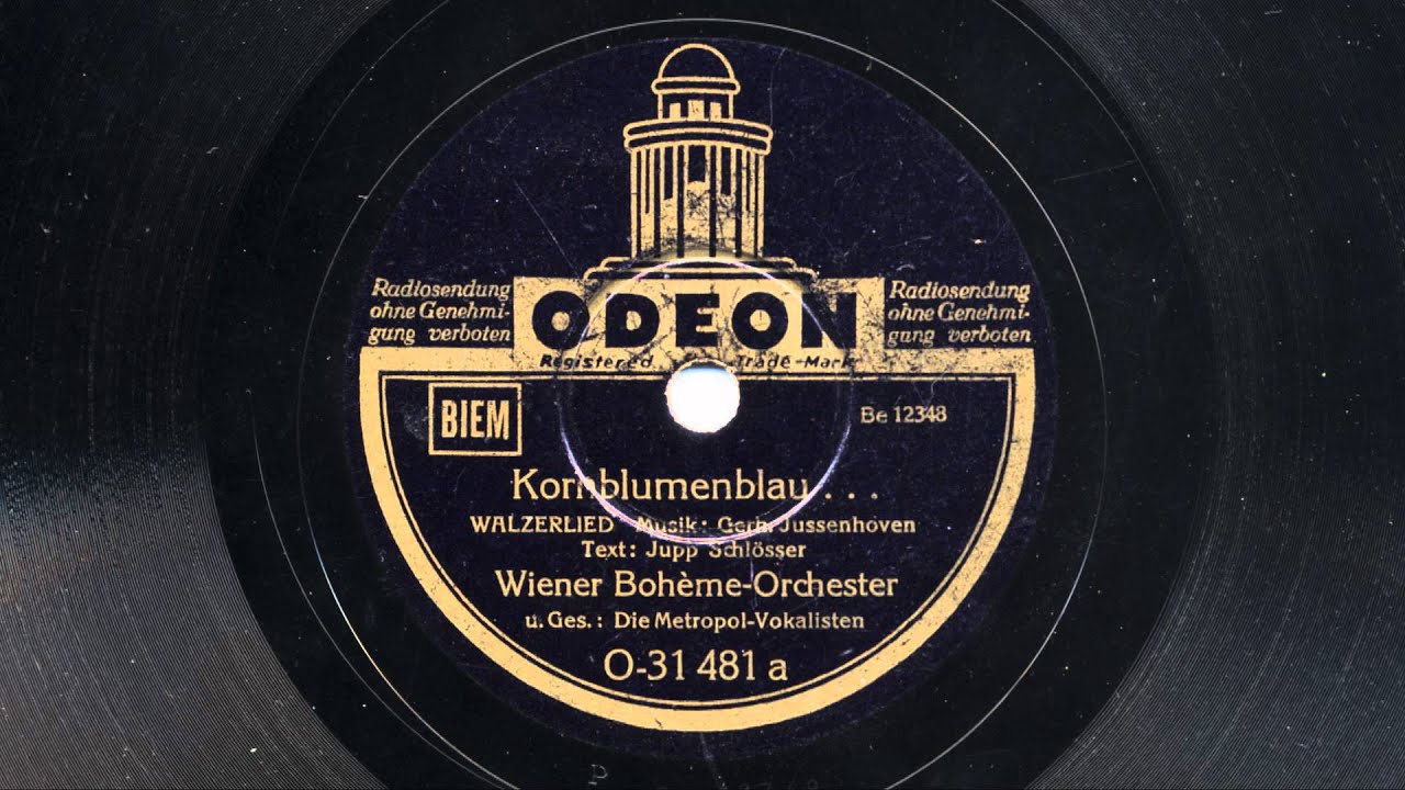 Wiener Bohème-Orchester: Kornblumenblau (Metropol-Vokalisten, 1939)