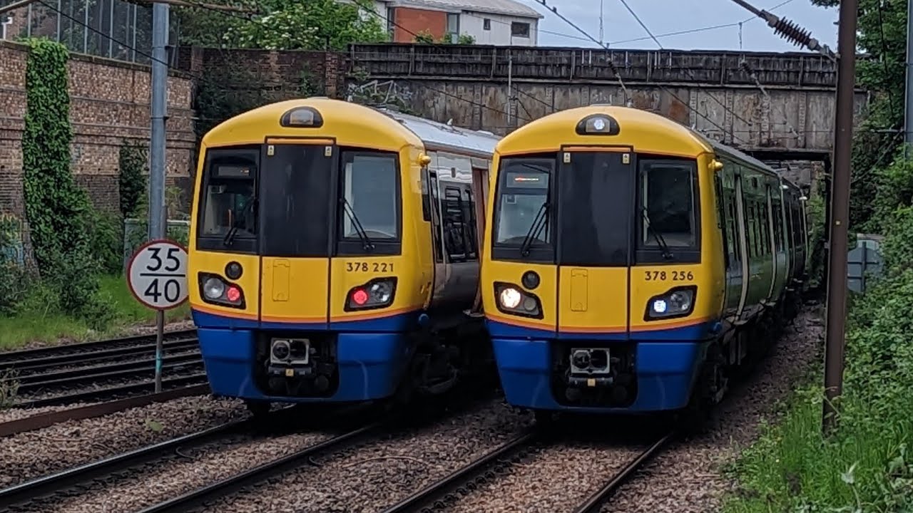 PASSENGER and FREIGHT trains at Dalston Kingsland station, London