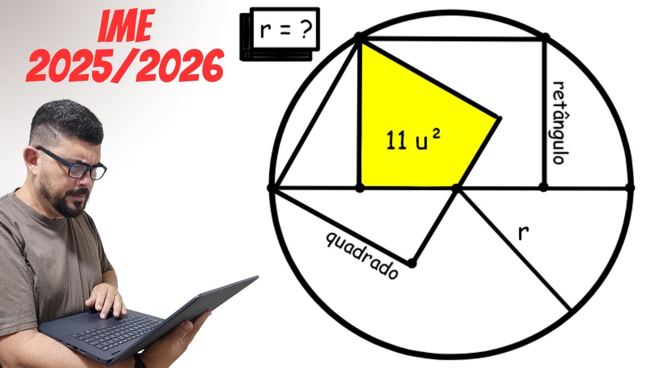 💪GEOMETRIA NA PROVA DO IME 2025/2026📚 UMA QUESTÃO LINDÍSSIMA💯SEMELHANÇA E TEOREMA DE PITÁGORAS 