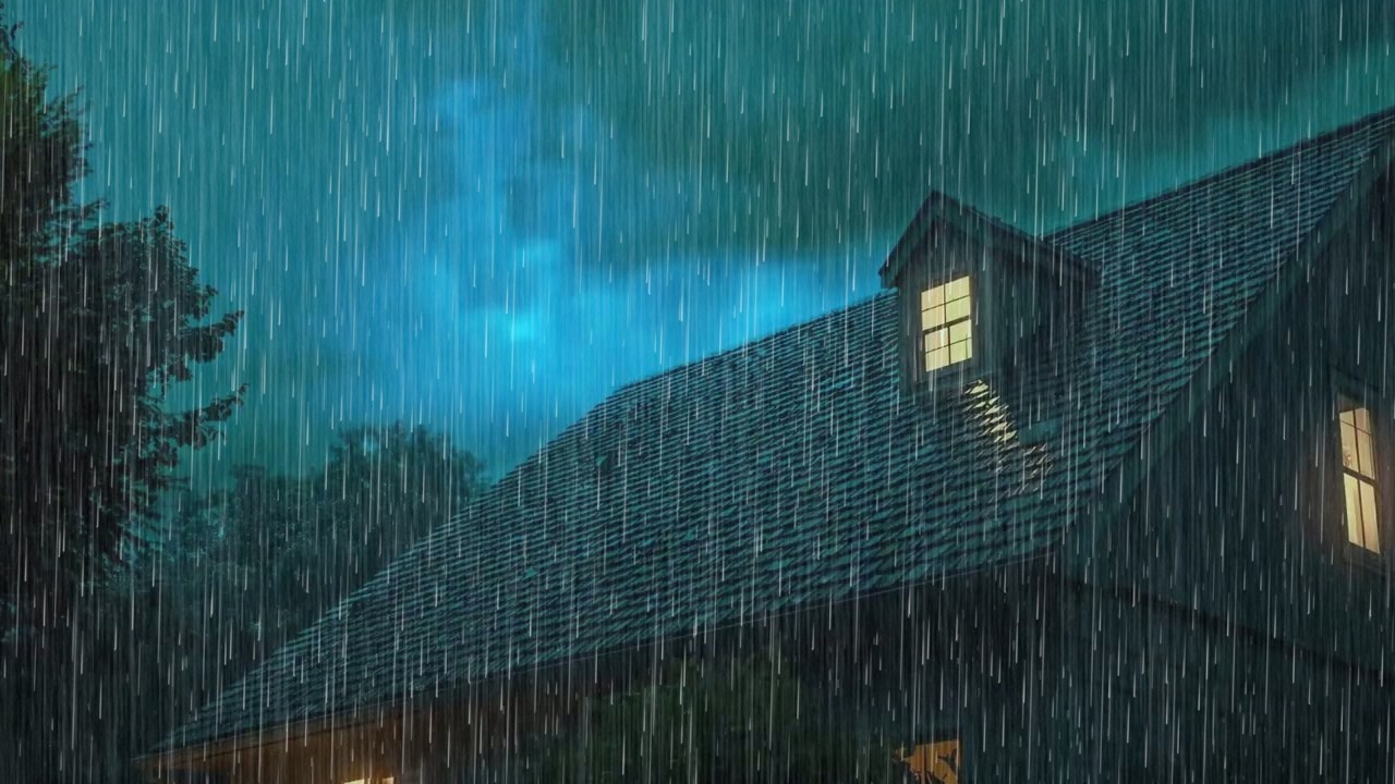 Dark Forest Rainstorm with Rolling Thunder for Anxiety & Overthinking