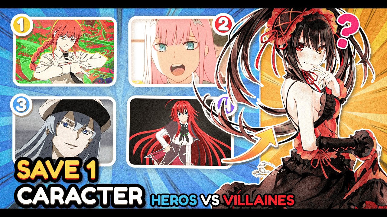 Choose ONE Anime Girl: HERO vs VILLAIN 🔥 | 40 Epic Anime Battles!