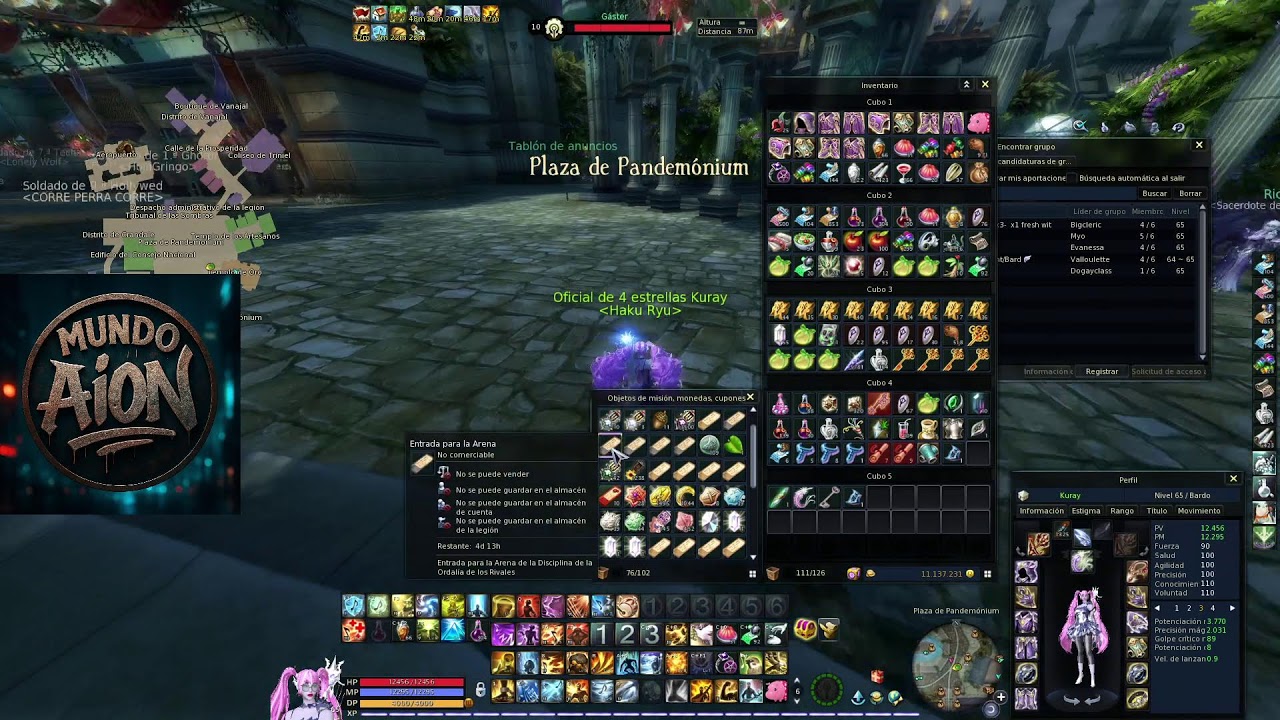 Gladi/Bard/SM PvPvE MMO Euro Aion 4.6