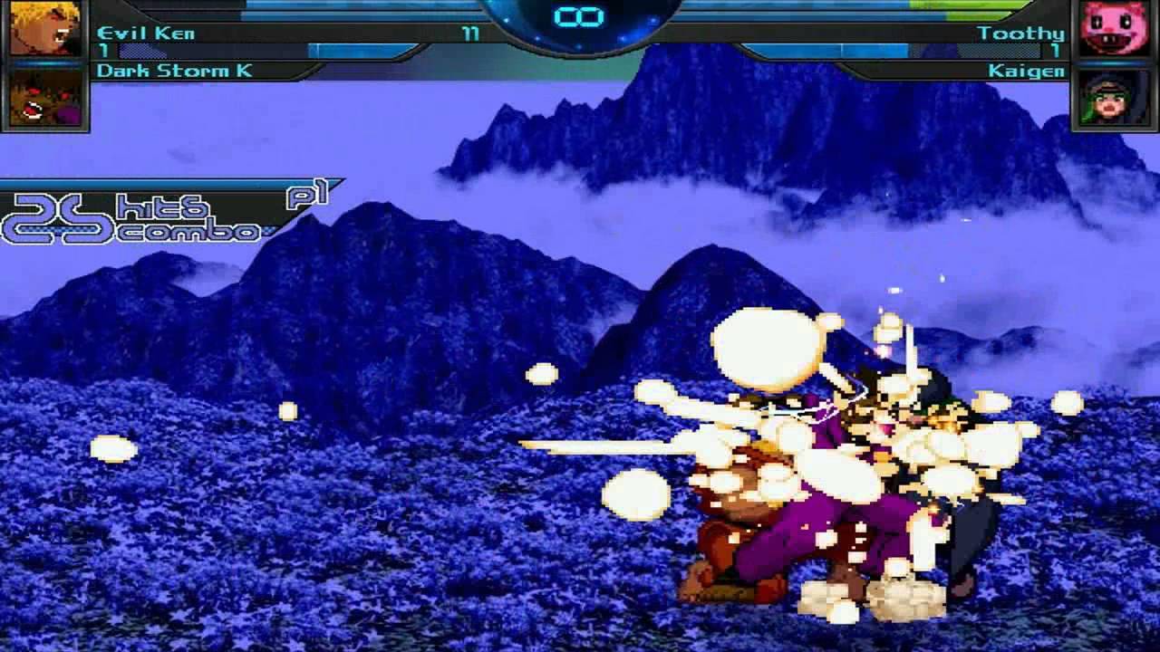 SS MUGEN Survivals - A survival run with Evil Ken and Dark Storm K