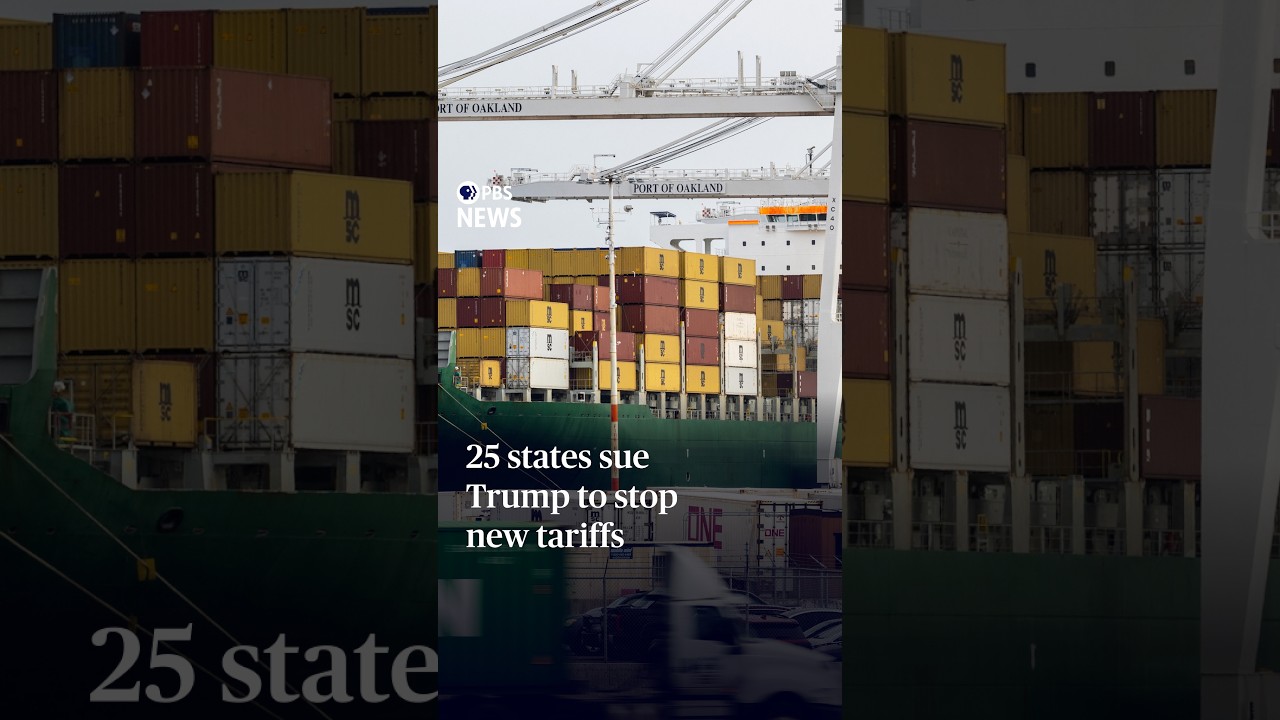 25 states sue Trump to stop new tariffs