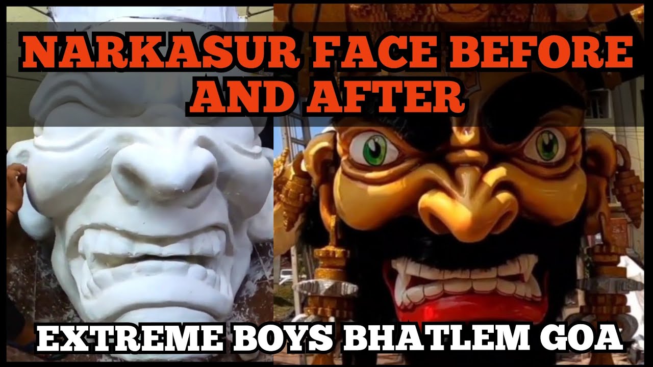 NARKASUR FACE BEFORE AND AFTER 2022 EXTREME BOYS BHATLEM PANAJI GOA