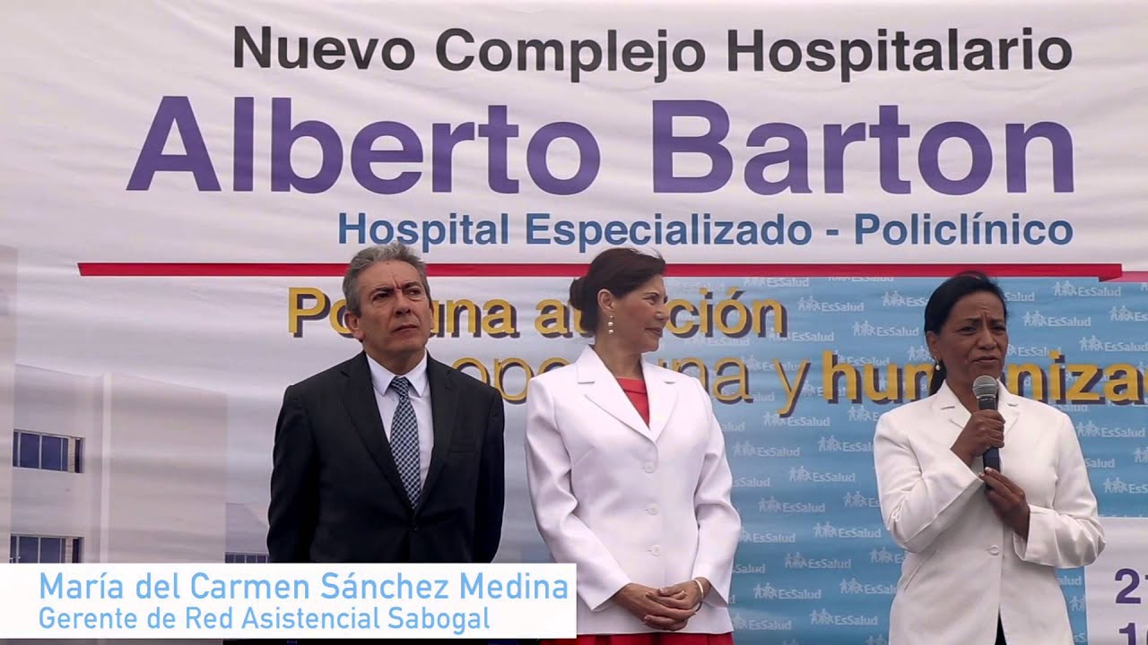 Inauguraci&oacute;n Complejo hospitalario Alberto Barton