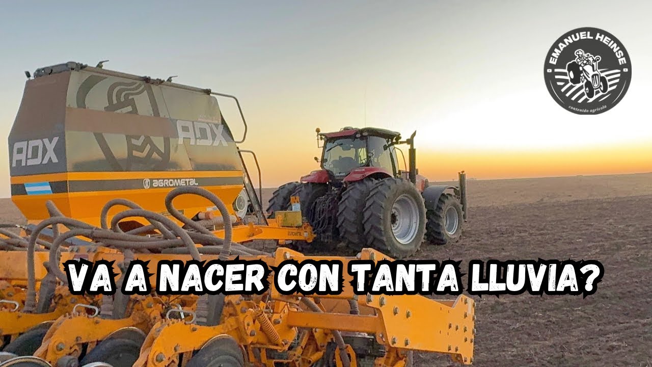 PARAMOS LA SIEMBRA POR LLUVIA!!!! Más de 100mm cayeron! 