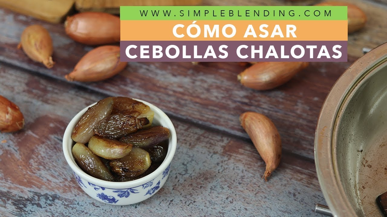 CÓMO ASAR CEBOLLAS CHALOTAS | Chalotas asadas en el microondas | Guarnición de cebollitas