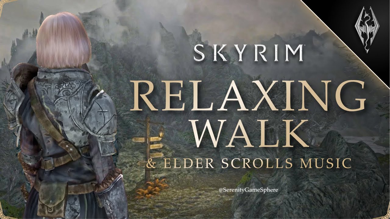 6-hours of Relaxing Walk Across Skyrim ❄️ Elder Scrolls Music & Ambience