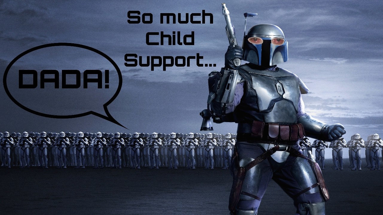Jango Fett taking on odd bounties for Child Support (Kyber Open Beta, Jango Fett HVV Chaos)