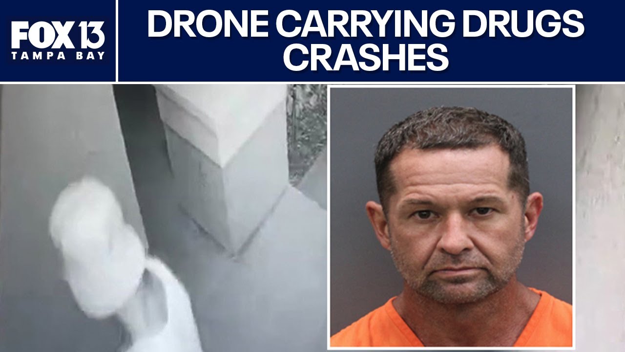 Florida man arrested after drone carrying drugs crashes into home