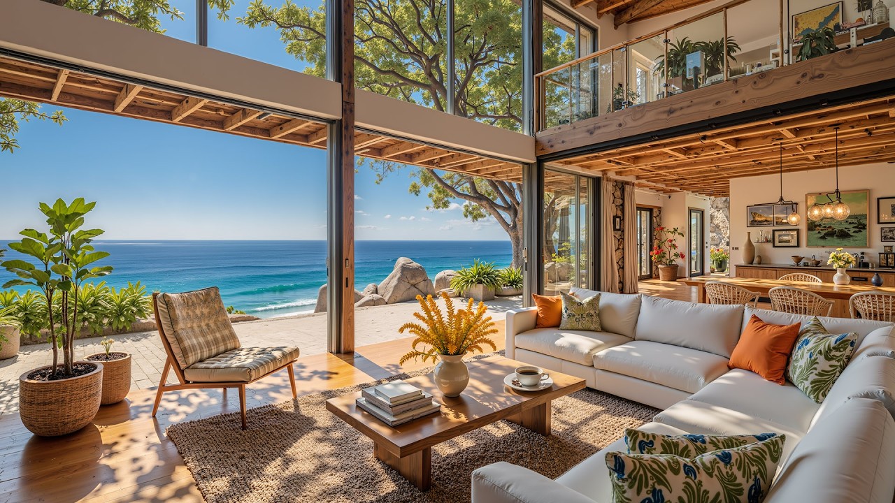 Cozy Jazz Music for Relaxing and Calm Moments☕🌊 Calm Seaside Smooth Jazz