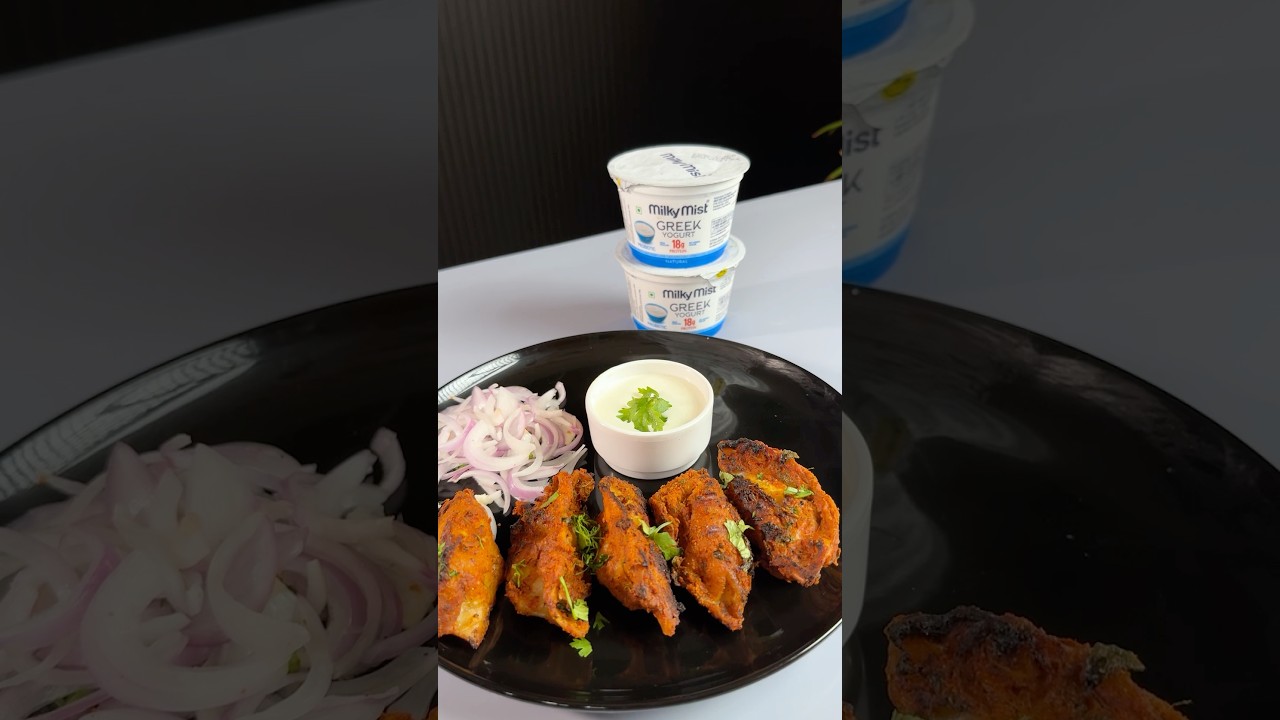 Tandoori Momos with High protein Dip #shorts