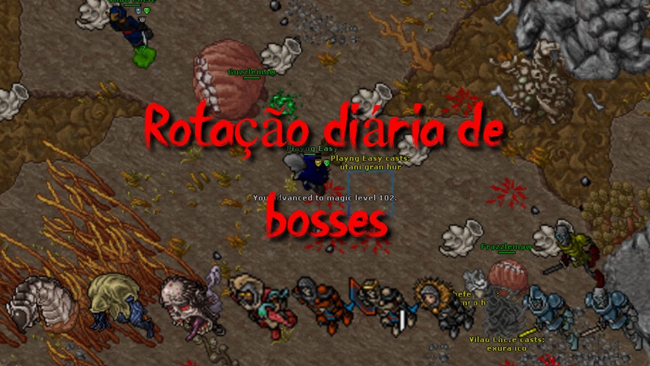 Rotação diária de BOSSES | Será que DROPEI alguma coisa!? | Tibia
