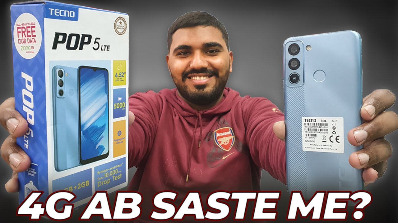 Sasta Tareen 4G Smartphone? - Tecno Pop 5 LTE - Unboxing & First Impressions!