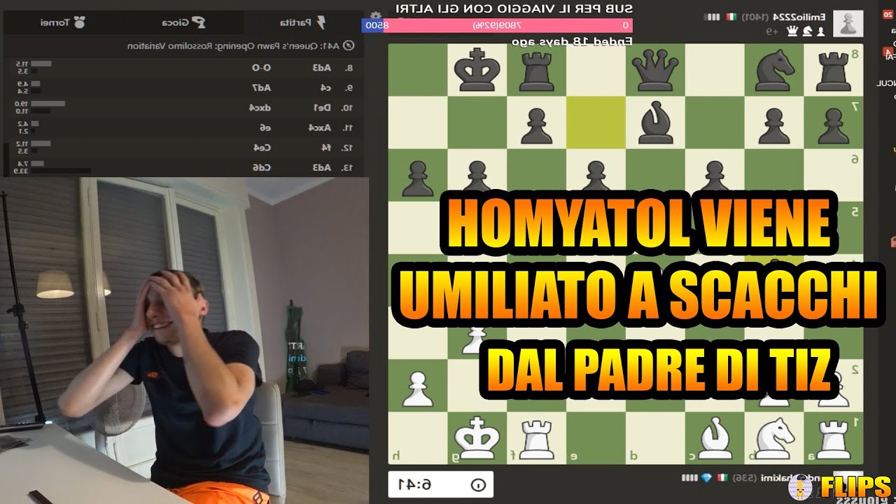 HOMYATOL VIENE UMILIATO A SCACCHI DAL PADRE DI TIZ | HOMYATOL LIVE