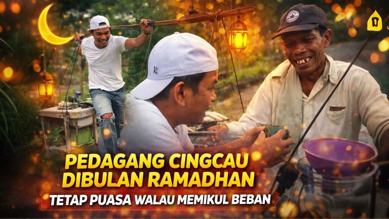DAGANG CINGCAU DI BULAN RAMADHAN⁉️TETAP MENJALANI PUASA WALAU MEMIKUL BEBAN 