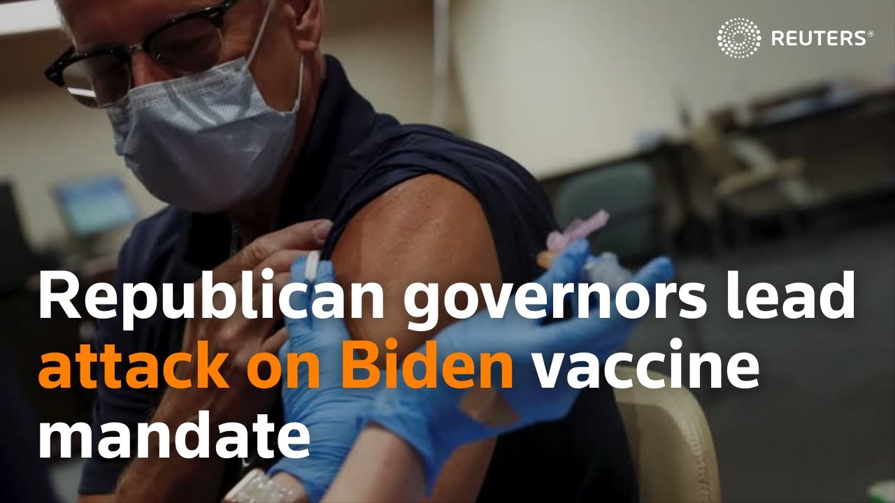 Republican governors lead attack on Biden vaccine mandate