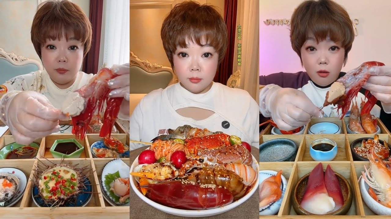 Asmrfood : Eating big Shrimp 🦐🍤🦐 { seafood 🦞🦞🦞🍢} #mukbang #eatingshow #seafood #cooking