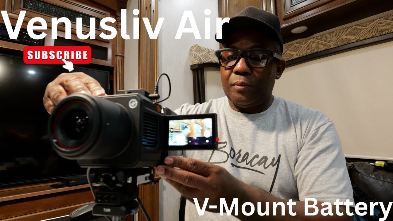 Using the Venusliv Air with a V-Mount Battery 