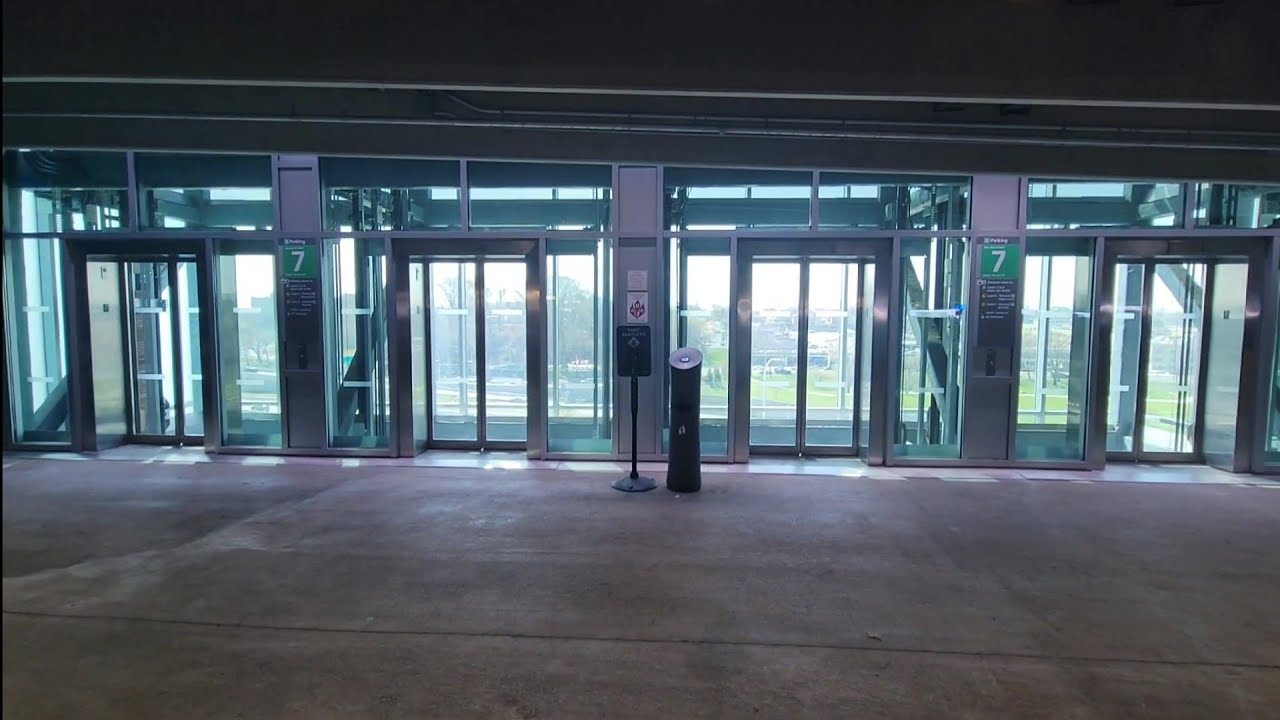 AWESOME Schindler 5500 VR Traction Elevators @ LaGuardia Airport, Terminal B Parking, Queens, NY