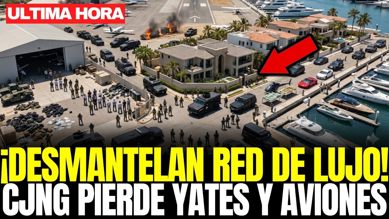 ¡DESMANTELAN RED de LUJO! CJNG PIERDE YATES, AVIONES y RESIDENCIAS EXCLUSIVAS