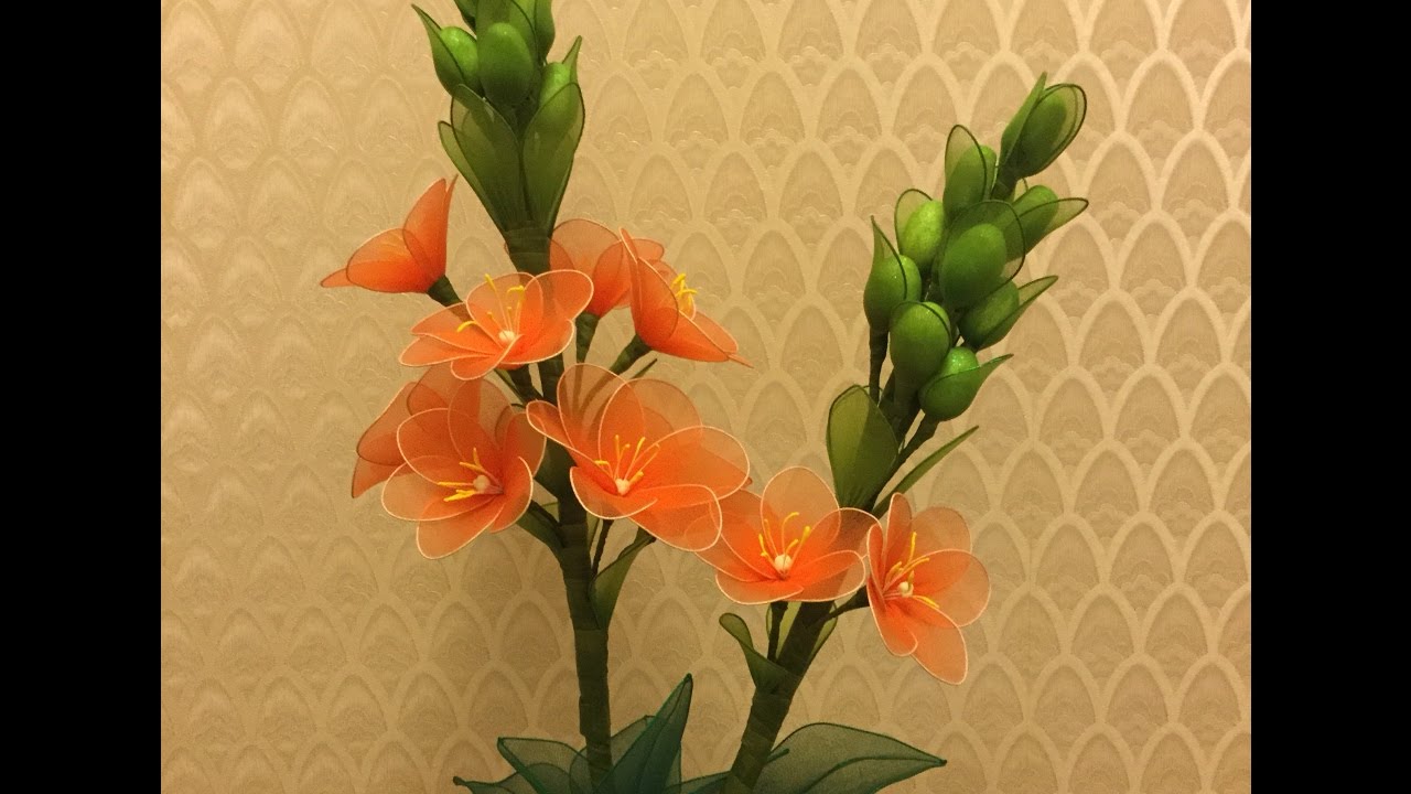How to make nylon stocking flowers - Ornithogalum Dubium