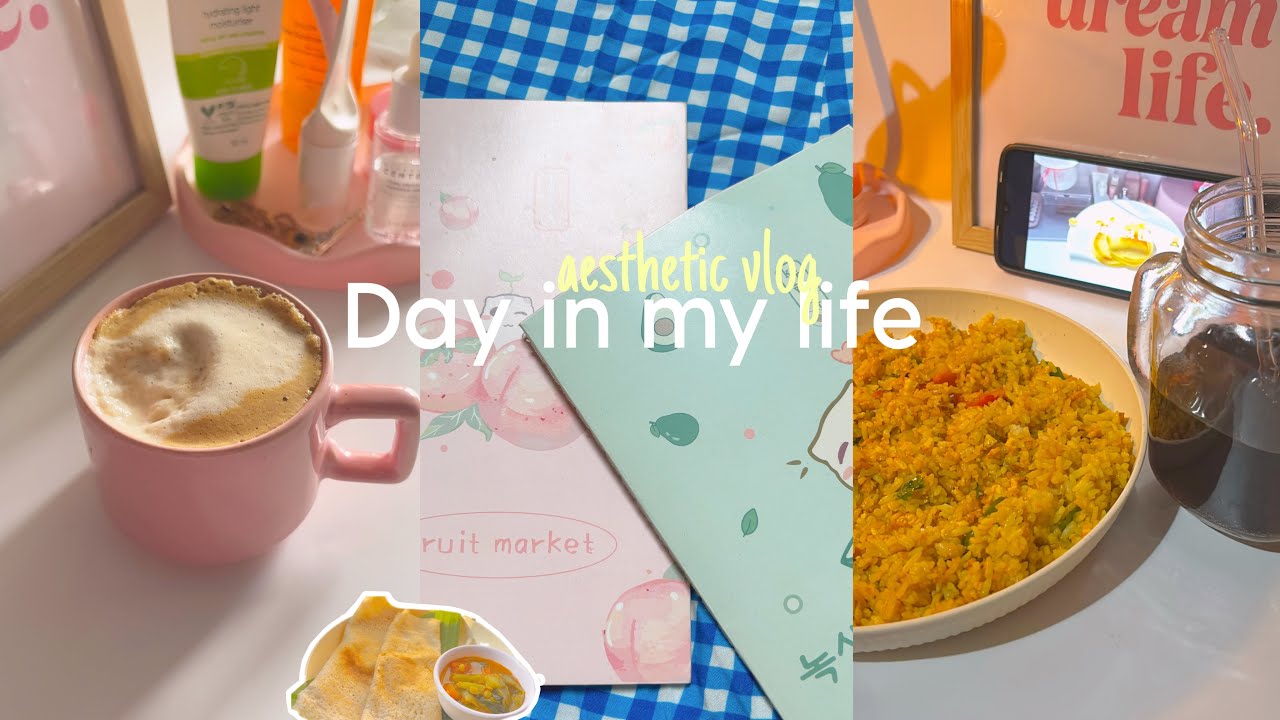 Day in my life 🐰🥝| Aesthetic vlog 💌 | what i eat in a day 🍉🍜🍧 #minivlog 